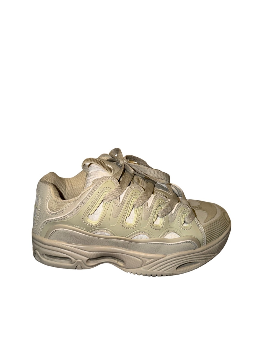 Men’s Osiris D3 2001 Chunky Lace-Up Sneaker in Beige size 7.5